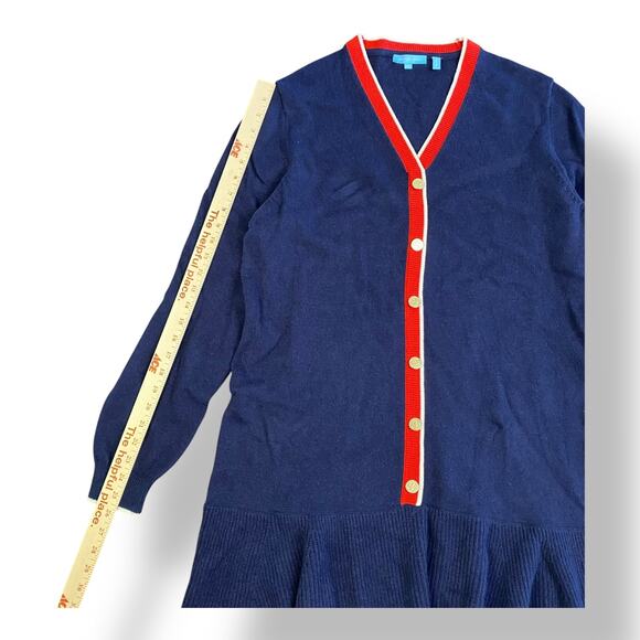 Tuckernuck Draper James Nassau Navy Sweater Mini Dress Size XXL Knit Preppy - Picture 5 of 9